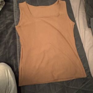 Women's Brown Sleeveless Top